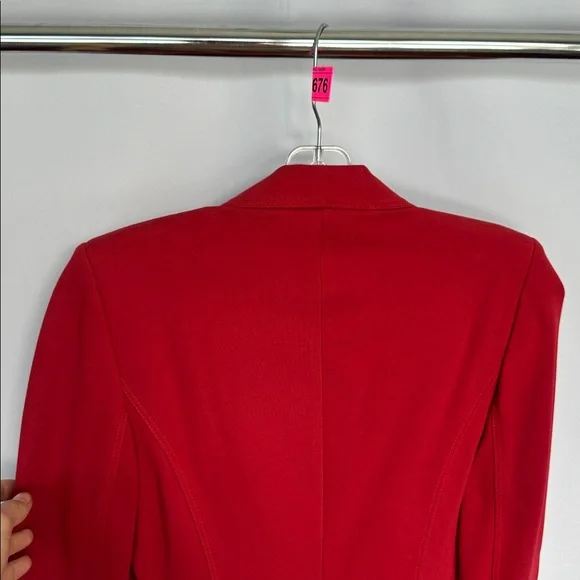 Izzy Camilleri Red Tailored Blazer Film Worn No Size Tag - Picture 10 of 10